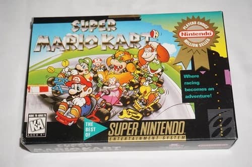 Super Mario Kart PC (Super Nintendo SNES) Complete in Box CIB