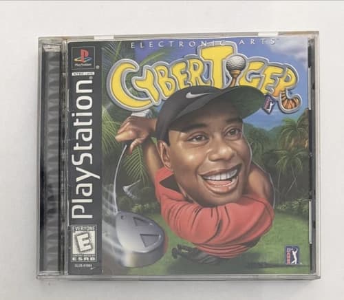 CyberTiger (Sony PlayStation 1, PS1, 1999) CIB Complete with Manual