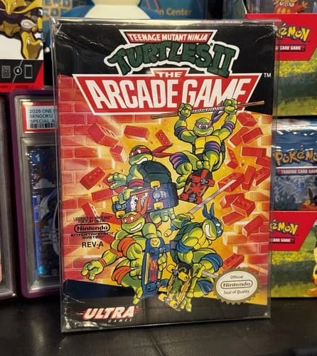 Teenage Mutant Ninja Turtles II: The Arcade Game (Nintendo NES, 1990) Nearly CIB