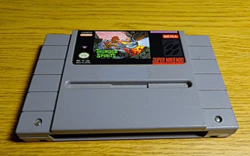 Thunder Spirits (Super Nintendo 1992) SNES Cartridge Only tested