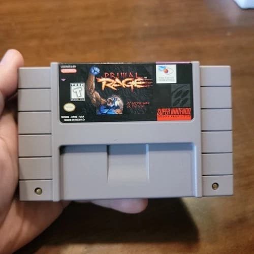 SNES Primal Rage (Super Nintendo) Tested - Authentic