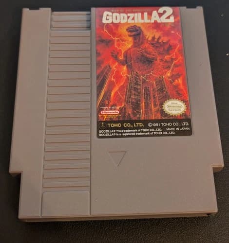 Godzilla 2: War of the Monsters (Nintendo NES, 1992) Authentic Toho - Tested!