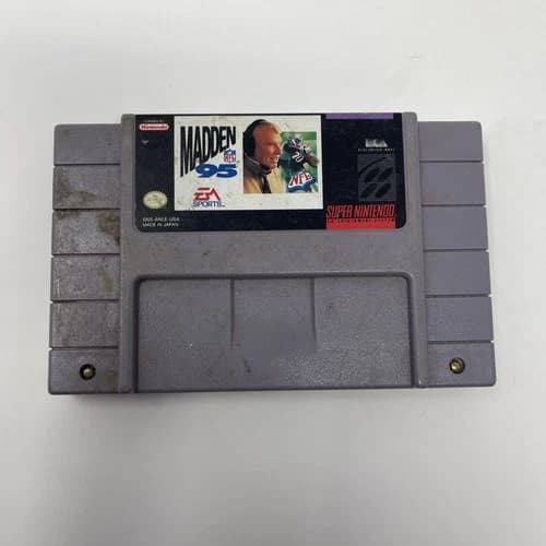 Madden NFL ‘95 Super Nintendo SNES Video Game Cartridge Only Tested and Working