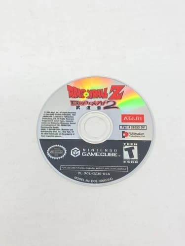 Dragon Ball Z Budokai 2 Nintendo GameCube Disc Only Loose Disc Tested