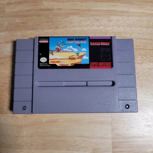 Road Runner's Death Valley Rally SNES Super Nintendo Ent System - Tested