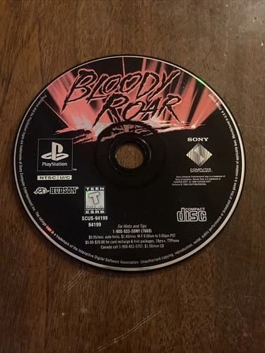 Bloody Roar (Sony PlayStation 1, 1998) Authentic Tested Ps1 Working Usa Version