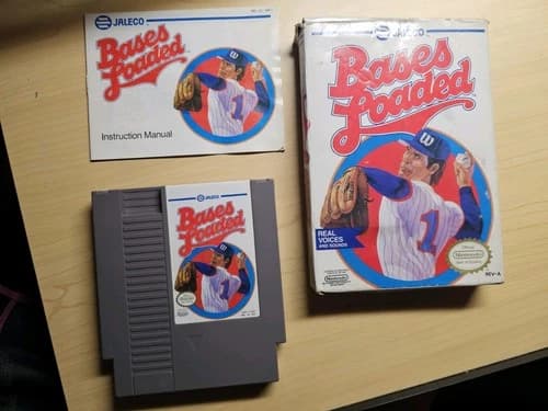 Bases Loaded NES CIB Tested And Working