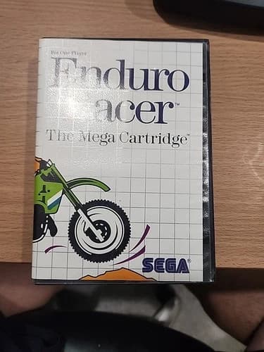 Enduro Racer (Sega Master System, 1987) CIB Complete Tested Working