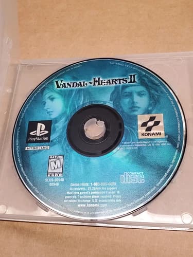 Vandal Hearts II Disc Only PS1 Playstation 1 Tested
