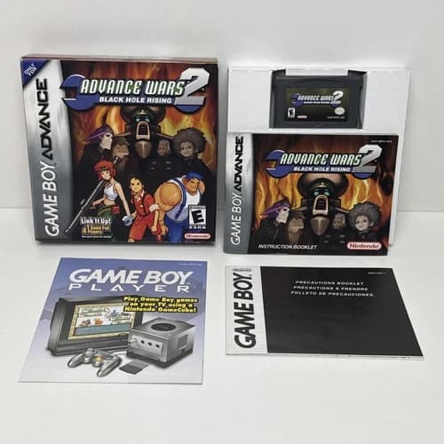 Advance Wars 2: Black Hole Rising (Nintendo Game Boy Advance GBA) Complete CIB