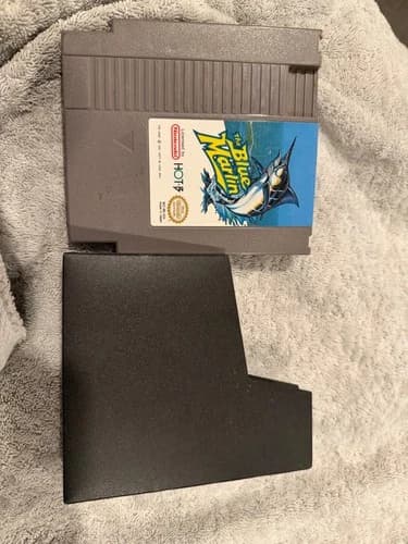 Vintage Nintendo Entertainment System The Blue Marlin Video Game Cartridge