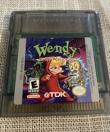 Wendy: Every Witch Way Nintendo Game Boy Color Authentic Cartridge