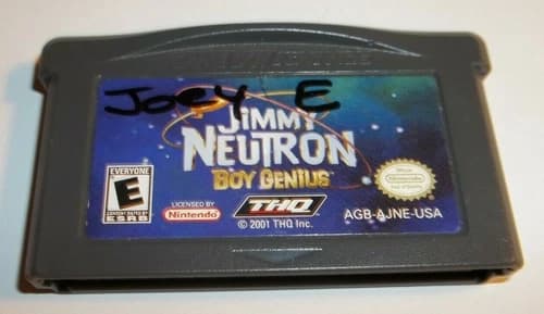 Jimmy Neutron Boy Genius GBA Gameboy Advance Game - Cart Only - Tested