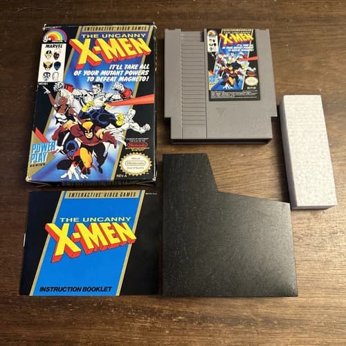 The Uncanny X-Men (Nintendo NES) Complete CIB - Tested - Authentic