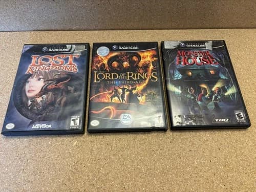Nintendo GameCube - Lost Kingdoms - Lord of the Rings 3rd Age - Monster House