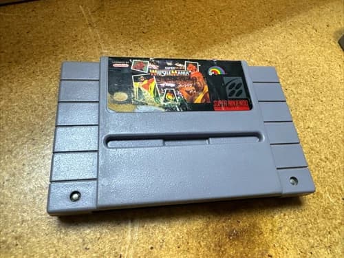 WWF WWE Super Wrestlemania Super Nintendo SNES Tested Works Cartridge