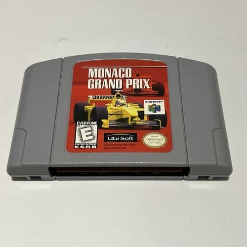 Monaco Grand Prix (Nintendo 64 N64, 1999) Cart Cartridge Only Authentic Tested