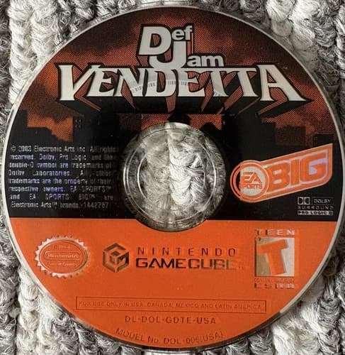 ¤ Def Jam Vendetta ¤ (Game Disc) Good! Nintendo Gamecube Disc Only
