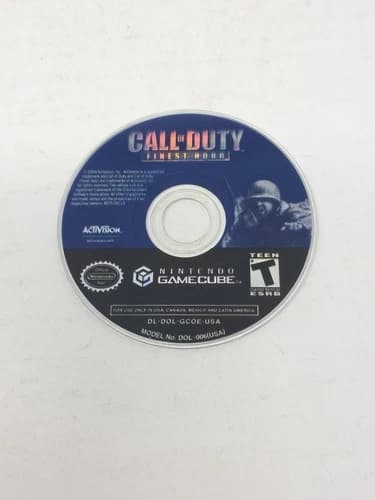 Call of Duty Finest Hour Nintendo GameCube Disc Only Loose Disc