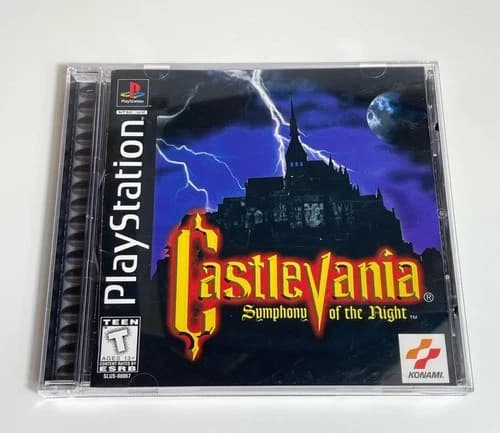 Castlevania Symphony of the Night PS1 PlayStation 1 CIB Complete Black Label VG