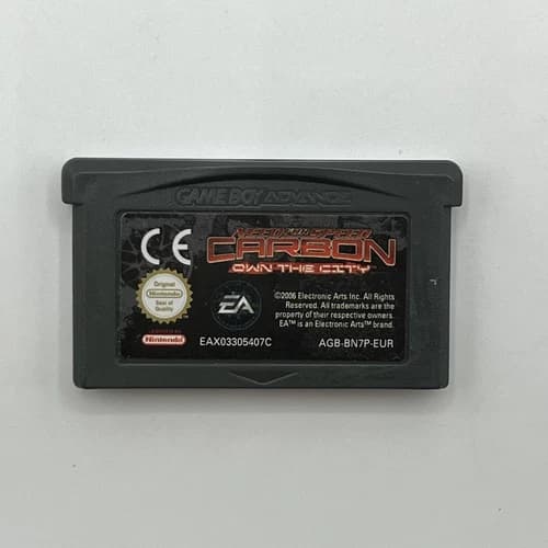 Nintendo Game Boy Advance Need For Speed Carbon Own The City Tested & Working EA