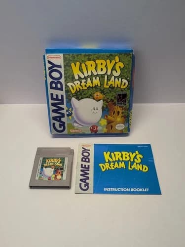 Kirby's Dream Land (Nintendo Game Boy NGB, 1992) COMPLETE CIB Authentic! FAST