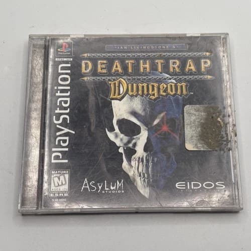 Deathtrap Dungeon (Sony PlayStation 1, 1998) PS1 CIB Complete Black Label Tested