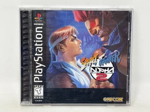 Sony PlayStation PS1 - Street Fighter Alpha 2 - CIB Complete w/ Reg Card Tested