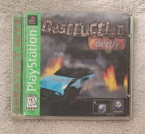 Destruction Derby (Sony PlayStation, 1995) PS1 Instructions