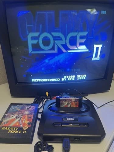 Galaxy Force II (Sega Genesis, 1992) Tested Working Cib