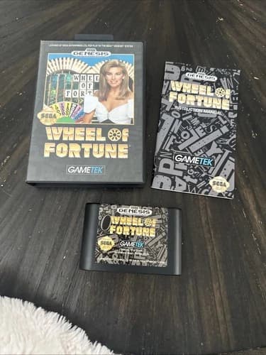 Sega Genesis Game Wheel Of Fortune CIB Complete In Box