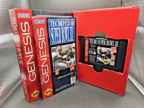Tecmo Super Bowl III: Final Edition (Sega Genesis, 1995) COMPLETE!! See Descrip!