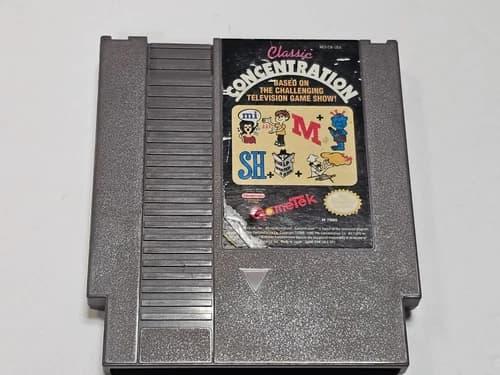 CLASSIC CONCENTRATION Nintendo NES Video Game Cartridge Cleaned Tested