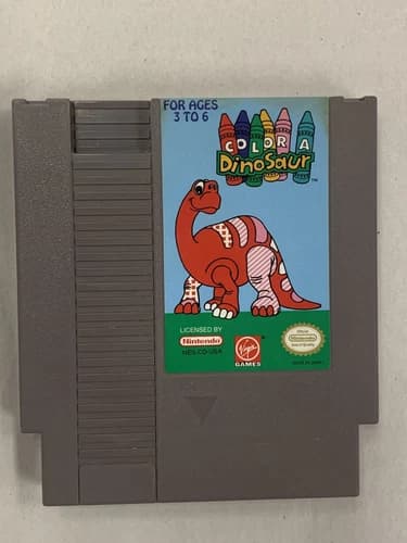 Color a Dinosaur (Nintendo Entertainment System, 1993) NES