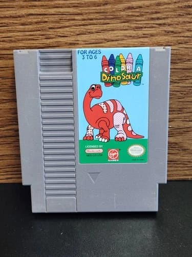 Color A Dinosaur Nintendo NES Authentic Tested Cartridge Only