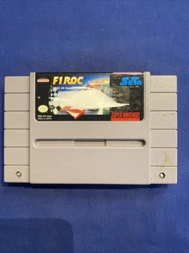 F1 ROC Race of Champions for SNES, GAME ONLY - Super Nintendo