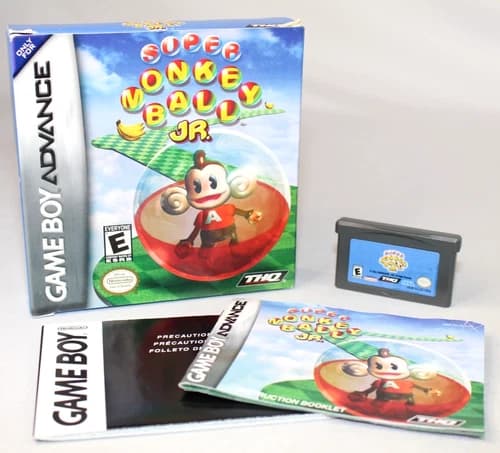 Super Monkey Ball Jr. GBA Game Boy Advance Complete CIB! Good Condition! Nice!