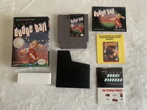 Super Dodge Ball (Nintendo NES) Complete In Box CIB Nice! Tested!