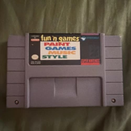 Fun 'n Games (Super Nintendo, 1994) SNES Authentic Game Cartridge Tested Working