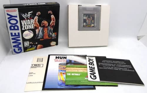 WWF War Zone Game Boy Complete CIB Authentic Tested & Working