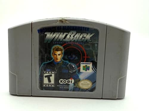 WinBack Covert Operations Nintendo 64 N64 Authentic Cartridge Tested Working