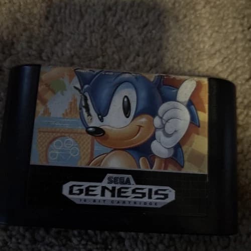 SONIC The Hedgehog Sega Genesis Cartridge Works