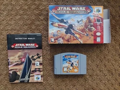 Star Wars: Rogue Squadron Nintendo N64 CIB Complete Manual Box Authentic used