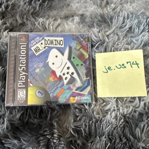 No One Can Stop Mr. Domino (Sony PlayStation 1, 1998) PS1 Complete CIB Tested