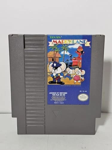 Mappy-Land Nintendo NES Vintage Video Game Un-tested Mappyland Taxan