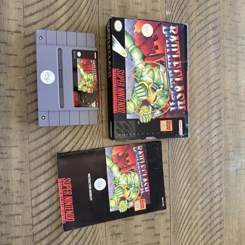 Battle Clash (Super Nintendo SNES, 1992) Authentic Complete CIB with Manual.