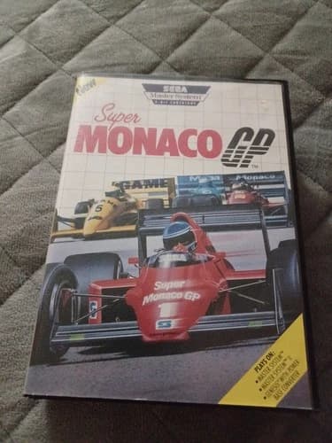Super Monaco GP Sega Master System Complete in Box CIB NTSC US Release