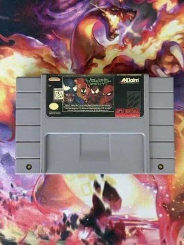 Venom-Spider-Man: Separation Anxiety (SNES) Super Nintendo Authentic - Cart Only