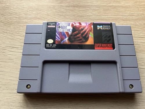 ABC Monday Night Football SNES Cleaned Tested Working