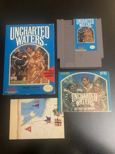 NES Nintendo Uncharted Waters CIB